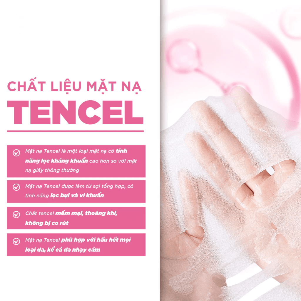 Emmie by Happyskin Mặt Nạ Tencel Mask 25g thumb 5