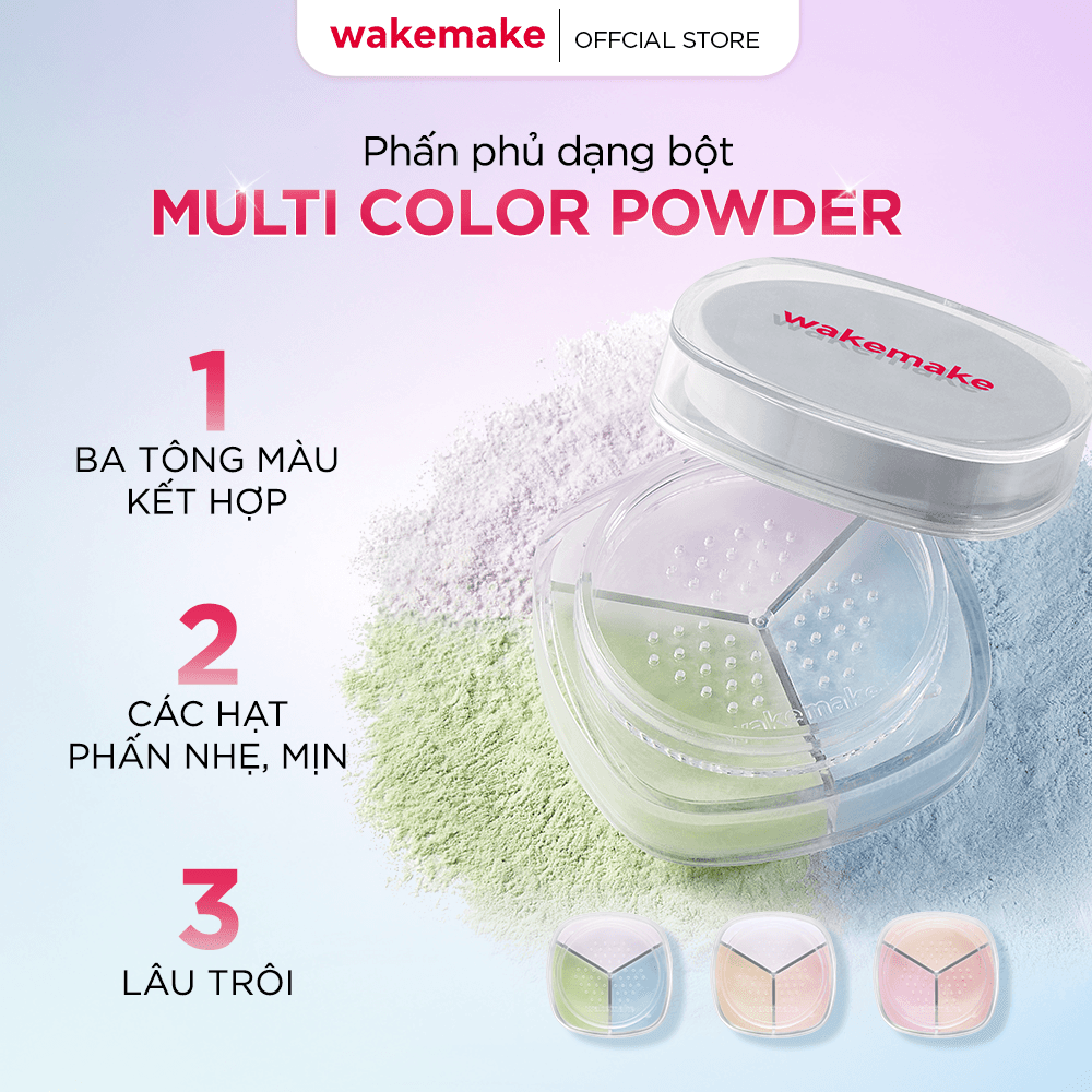 Wakemake Phấn phủ Stay Fixer Multi Color Powder 4g thumb 3