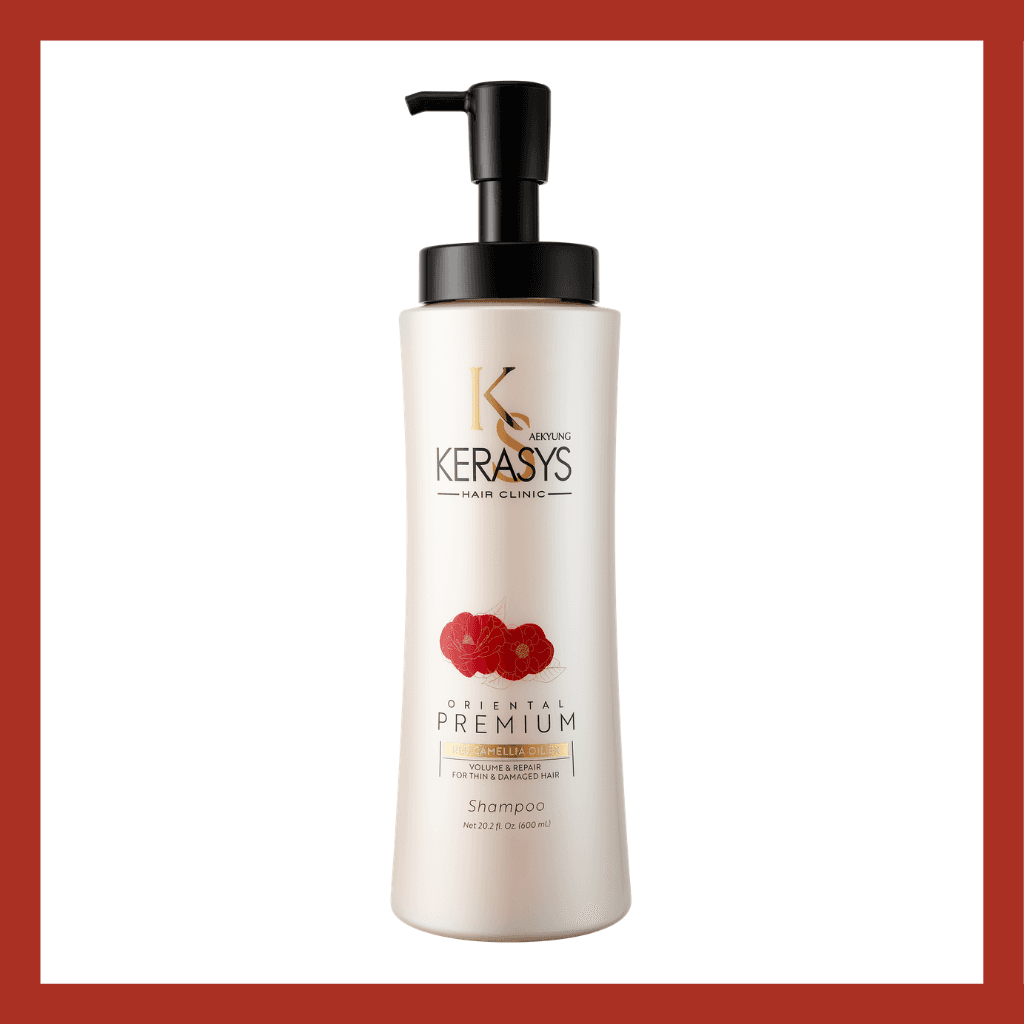 Aekyung Kerasys Dầu gội Premium Red Camellia EX Volumizing Repair Shampoo 600ml thumb 2