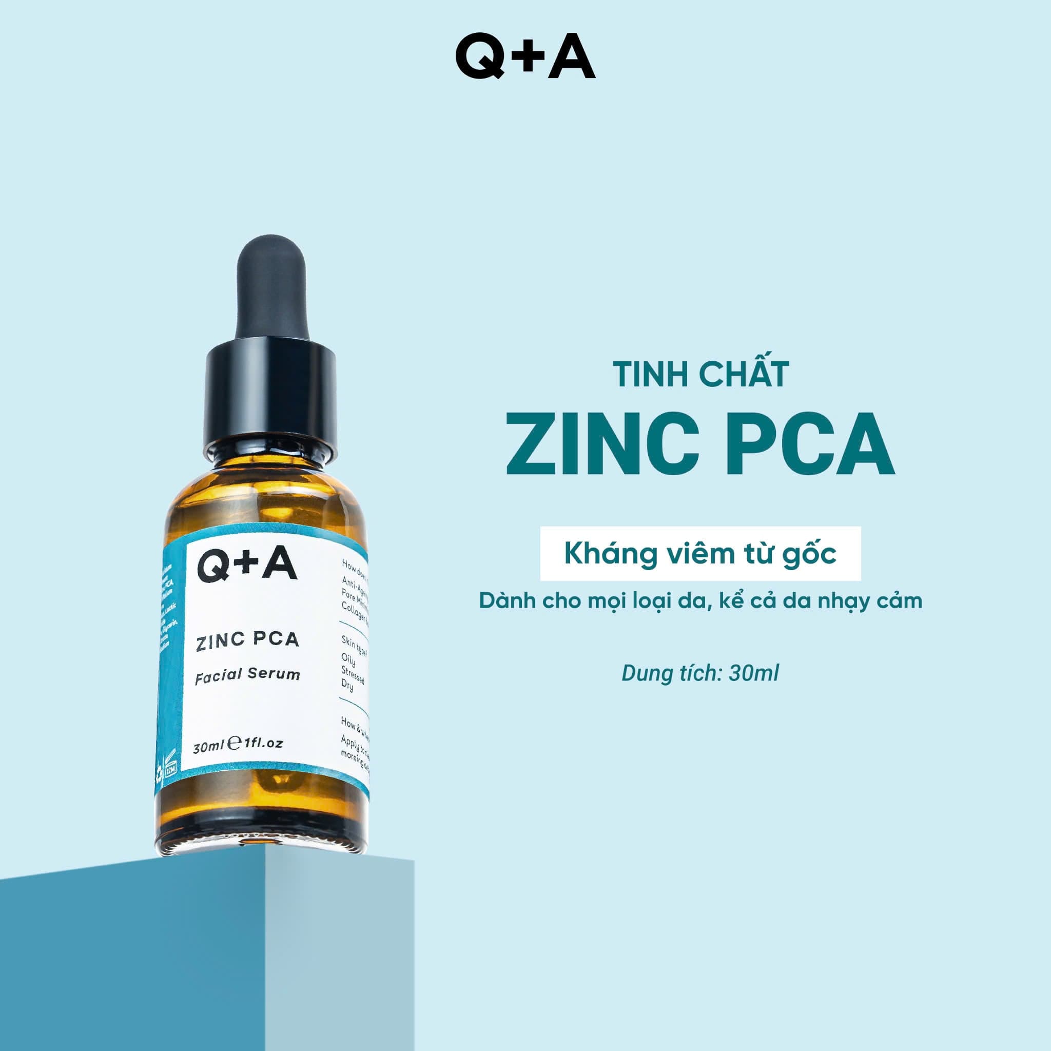 Q+A Tinh chất Zinc PCA Facial Serum 30ml thumb 3