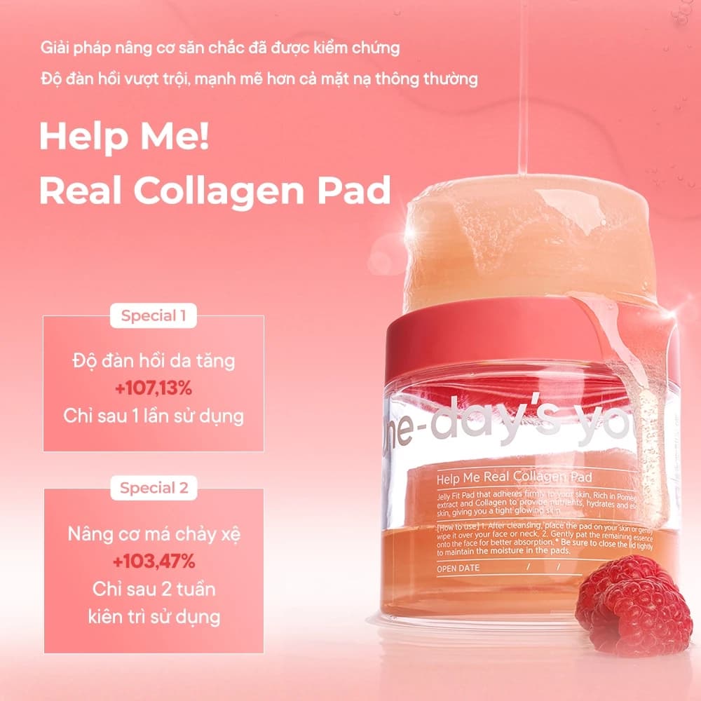 One-Day'syou Nước hoa hồng Help Me Real Collagen Pad thumb 3