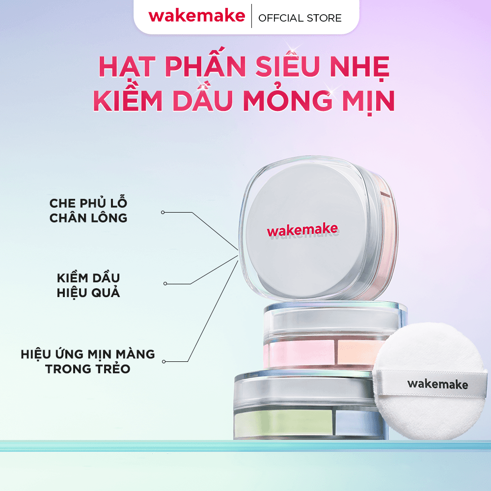 Wakemake Phấn phủ Stay Fixer Multi Color Powder 4g thumb 4