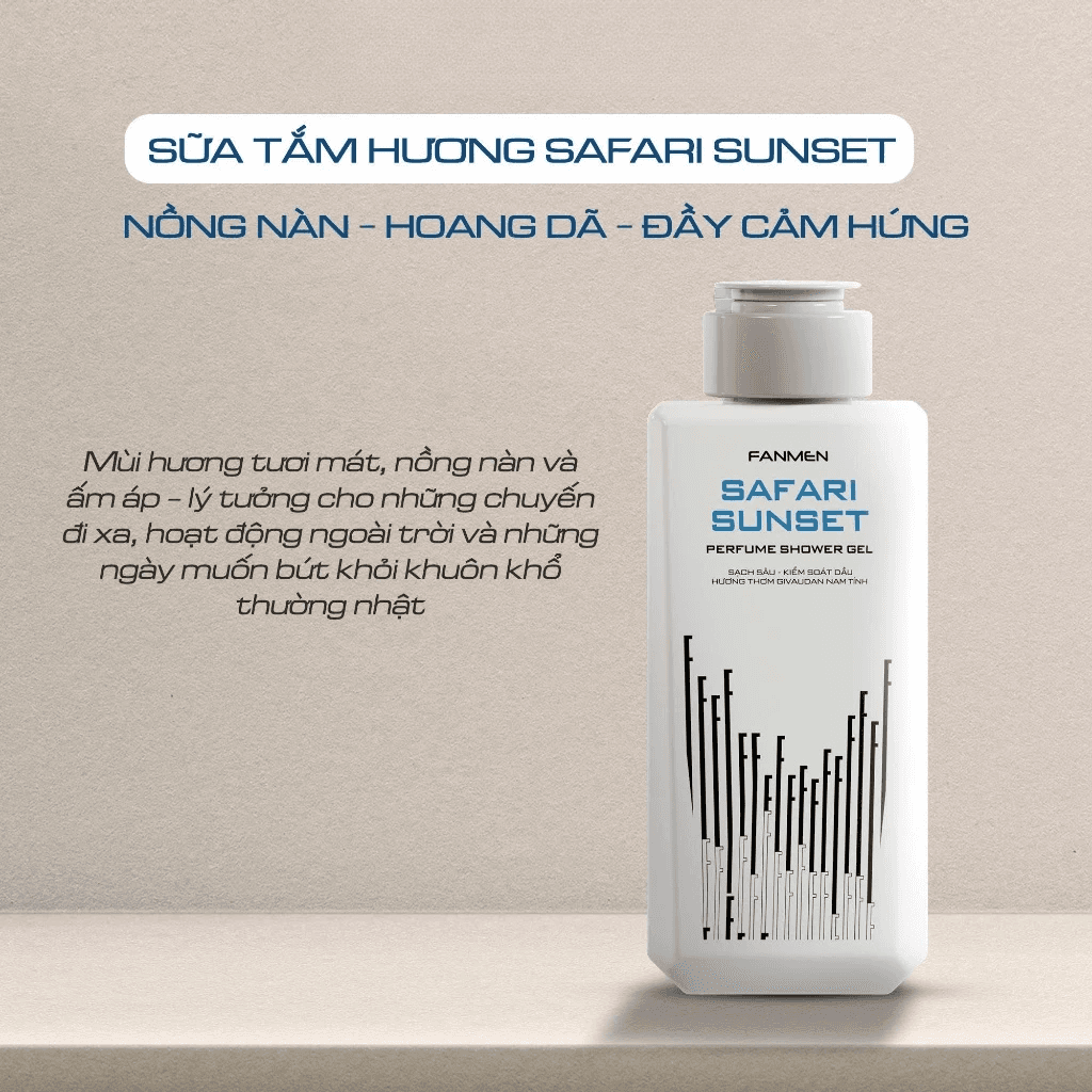 Fanmen Sữa tắm nước hoa Safari Sunset thumb 2