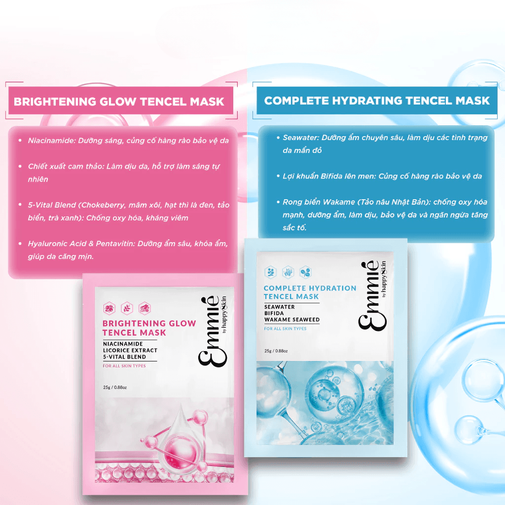 Emmie by Happyskin Mặt Nạ Tencel Mask 25g thumb 4