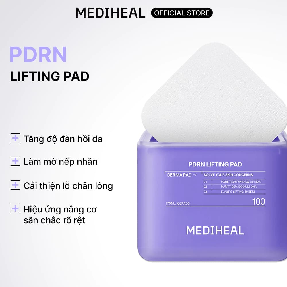 Mediheal Mặt nạ dưỡng da Pdrn Lifting Pad 170ml thumb 3