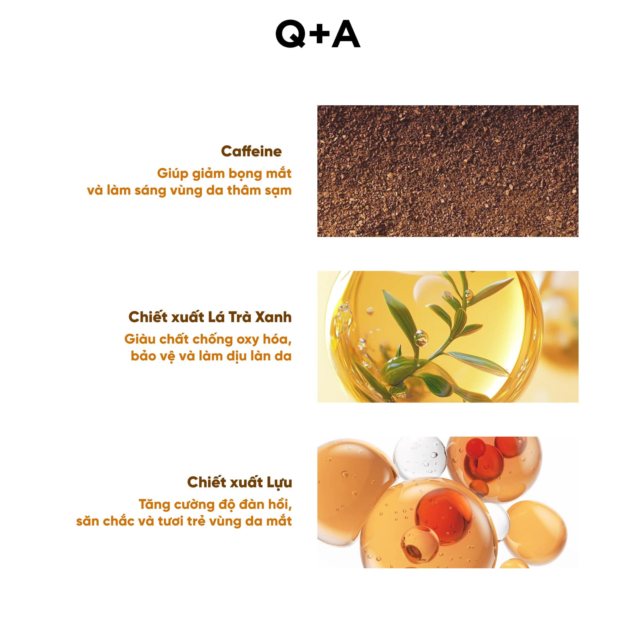 Q+A Tinh chất Caffeine Eye Serum 15ml thumb 5