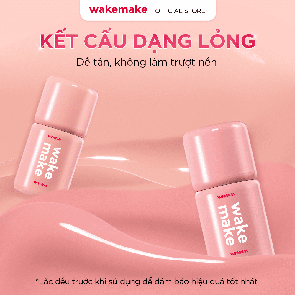 Wakemake Phấn má Shaking Blur Cheek 4g thumb 6