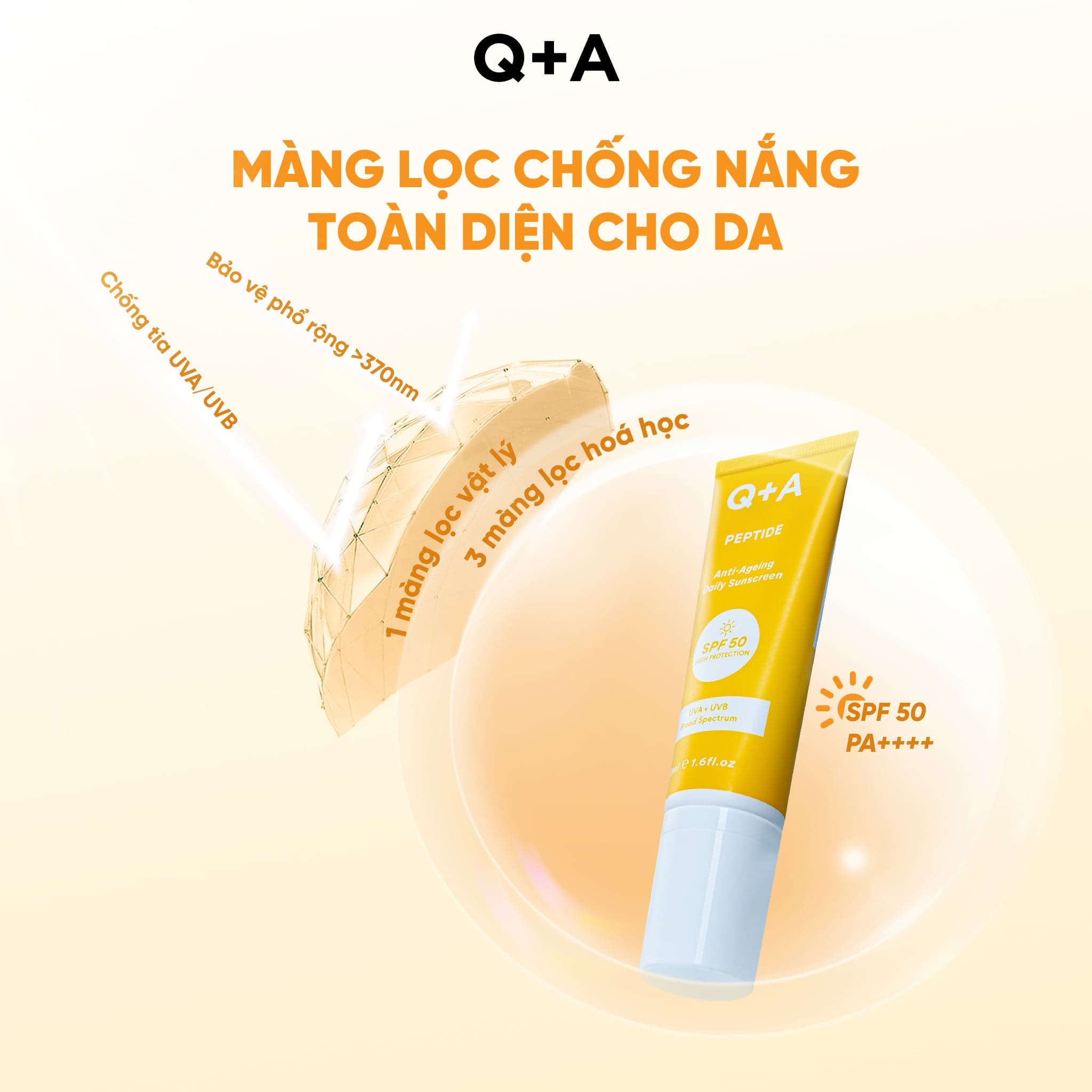 Q+A Kem chống nắng Peptide Anti-Ageing Daily Sunscreen 50ml thumb 8