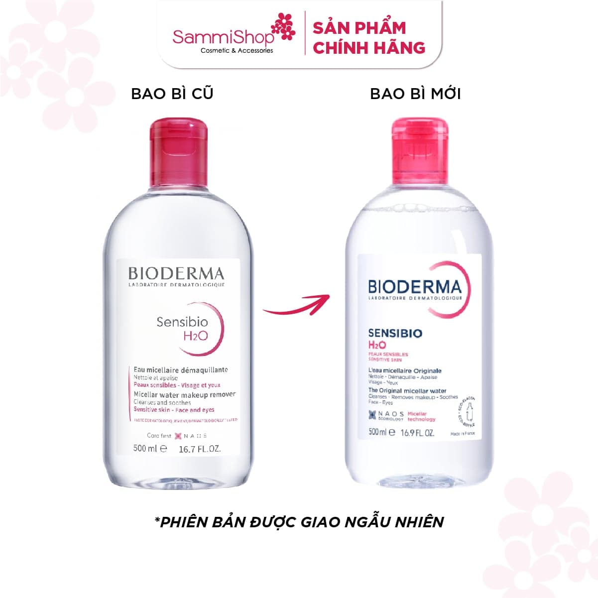 Bioderma Nước tẩy trang Sensibio H2O 500ml ver 2 thumb 2