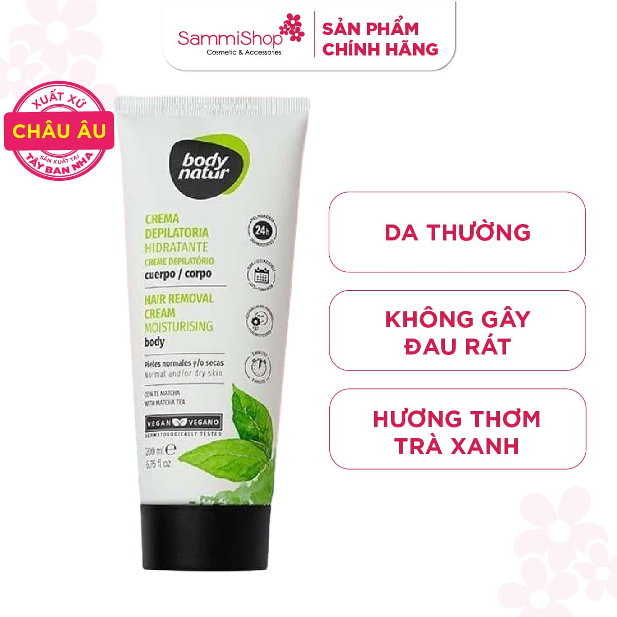 Body Natur Kem Tẩy Lông Hair Removal Cream Moisturising Body Normal And Or Dry Skin thumb 1