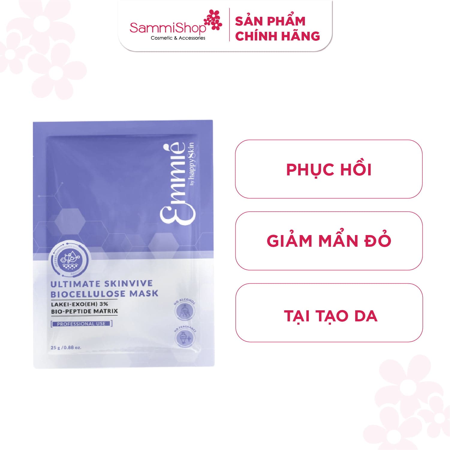 Emmie by Happyskin Mặt Nạ Ultimate Skinvive Biocellulose Mask 25g thumb 1