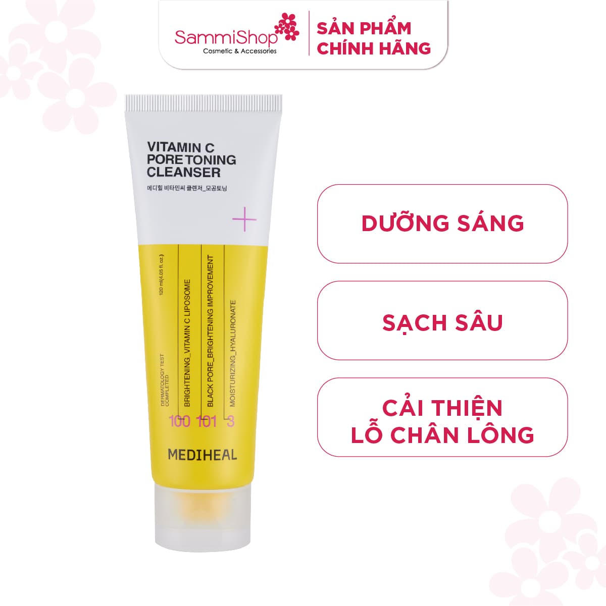 Mediheal Sữa rửa mặt Vitamin C Cleanser Pore Toning 120ml thumb 2