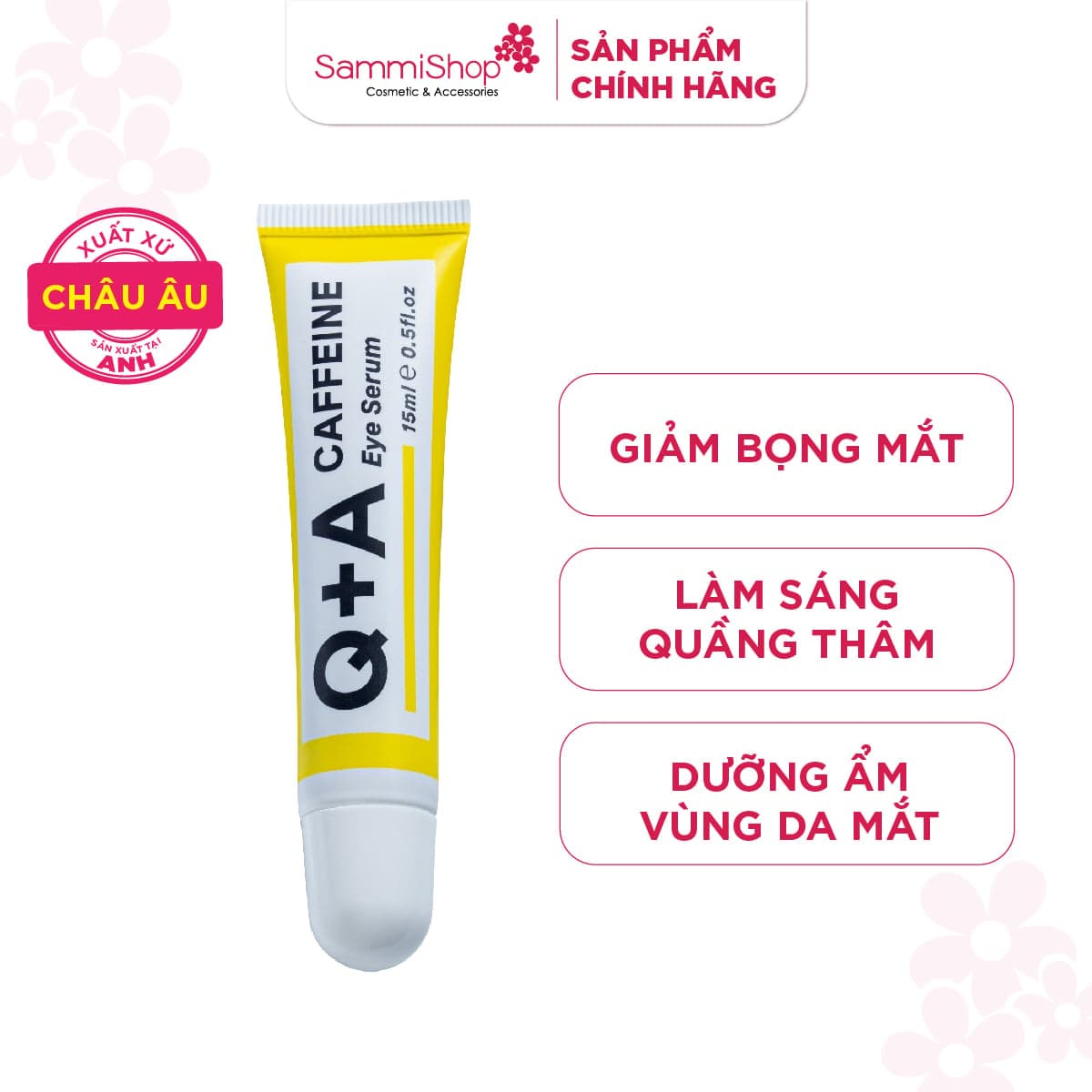 Q+A Tinh chất Caffeine Eye Serum 15ml thumb 2
