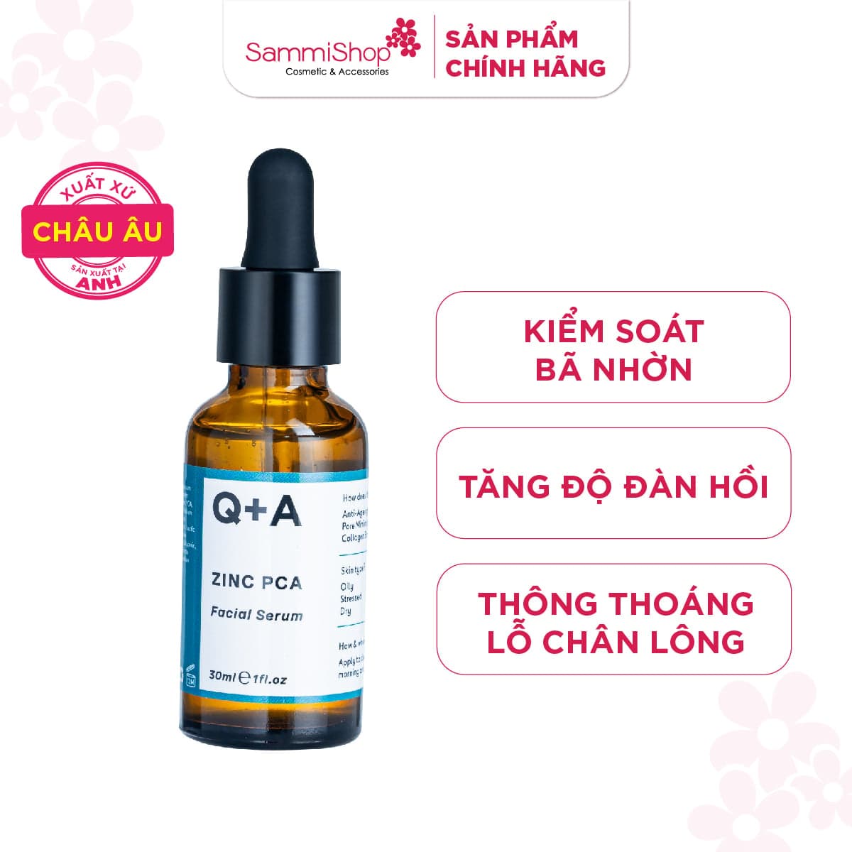 Q+A Tinh chất Zinc PCA Facial Serum 30ml thumb 2
