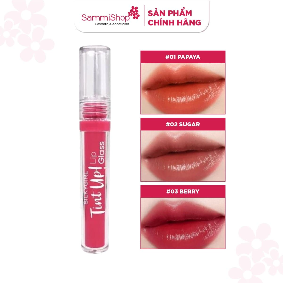 Silkygirl Son bóng Tint Up Lip Glass thumb 1