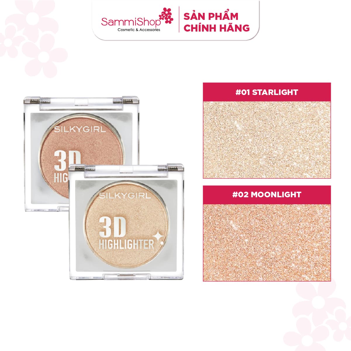 Silkygirl Phấn bắt sáng 3D Highlighter 3.5g thumb 1