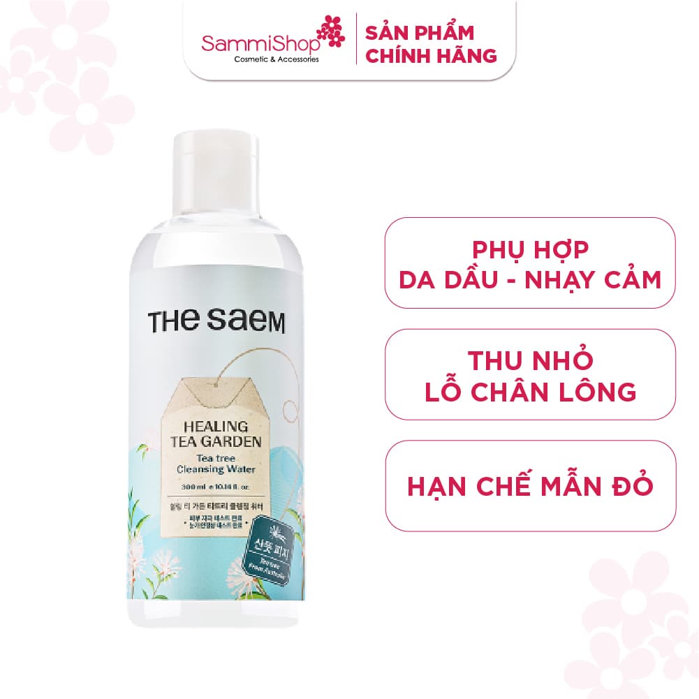 The Saem Nước tẩy trang Healing Tea Garden Cleasing Water 300ml thumb 2
