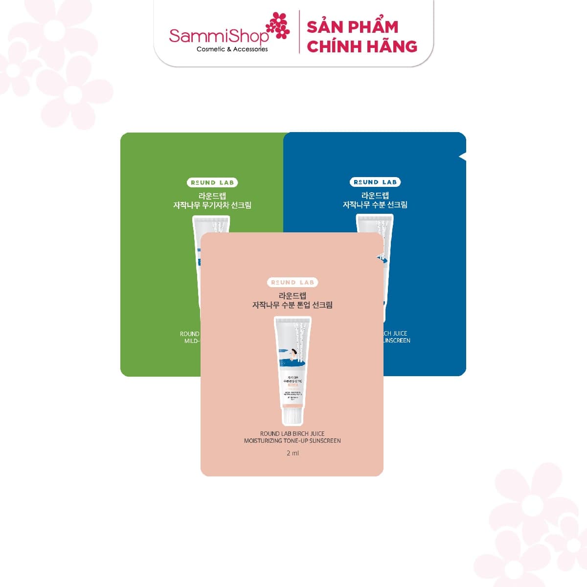 [HÀNG TẶNG KHÔNG BÁN] 05 QT Round Lab Kem chống nắng 2ml bất kỳ Hoặc  2 QT Horus Bông tẩy trang tròn Round Soft Cotton Pads 15 pads - Ultra Soft