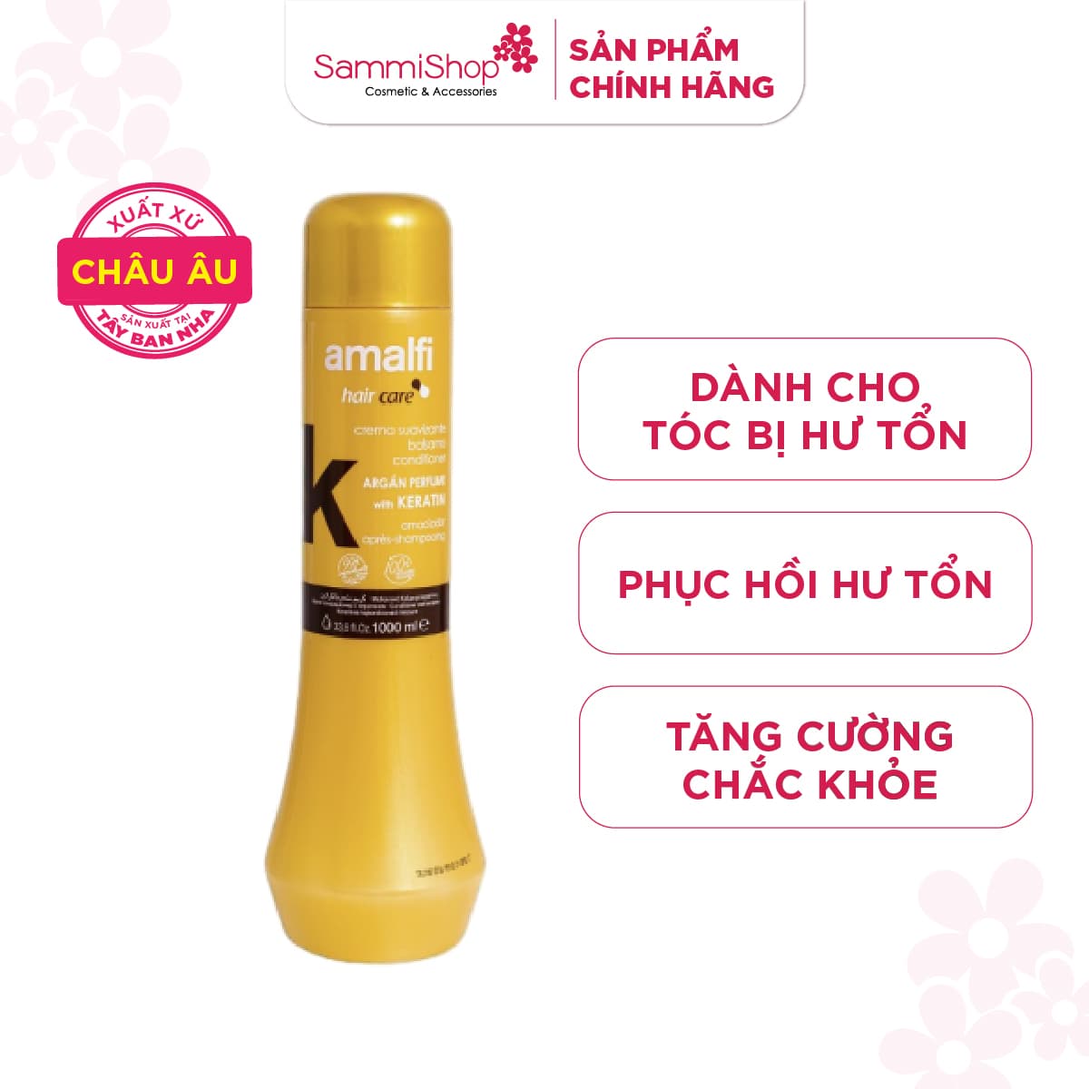 Amalfi Dầu xả Conditioner with Keratin Argán Perfume 1000ml thumb 1