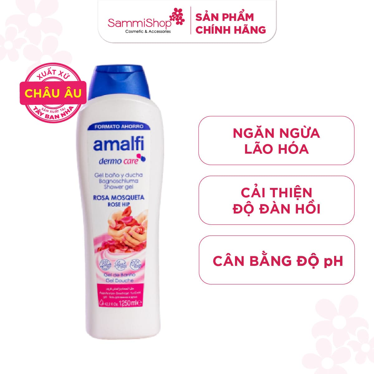 Amalfi Gel tắm Rose Hip Shower Gel 1250ml thumb 1