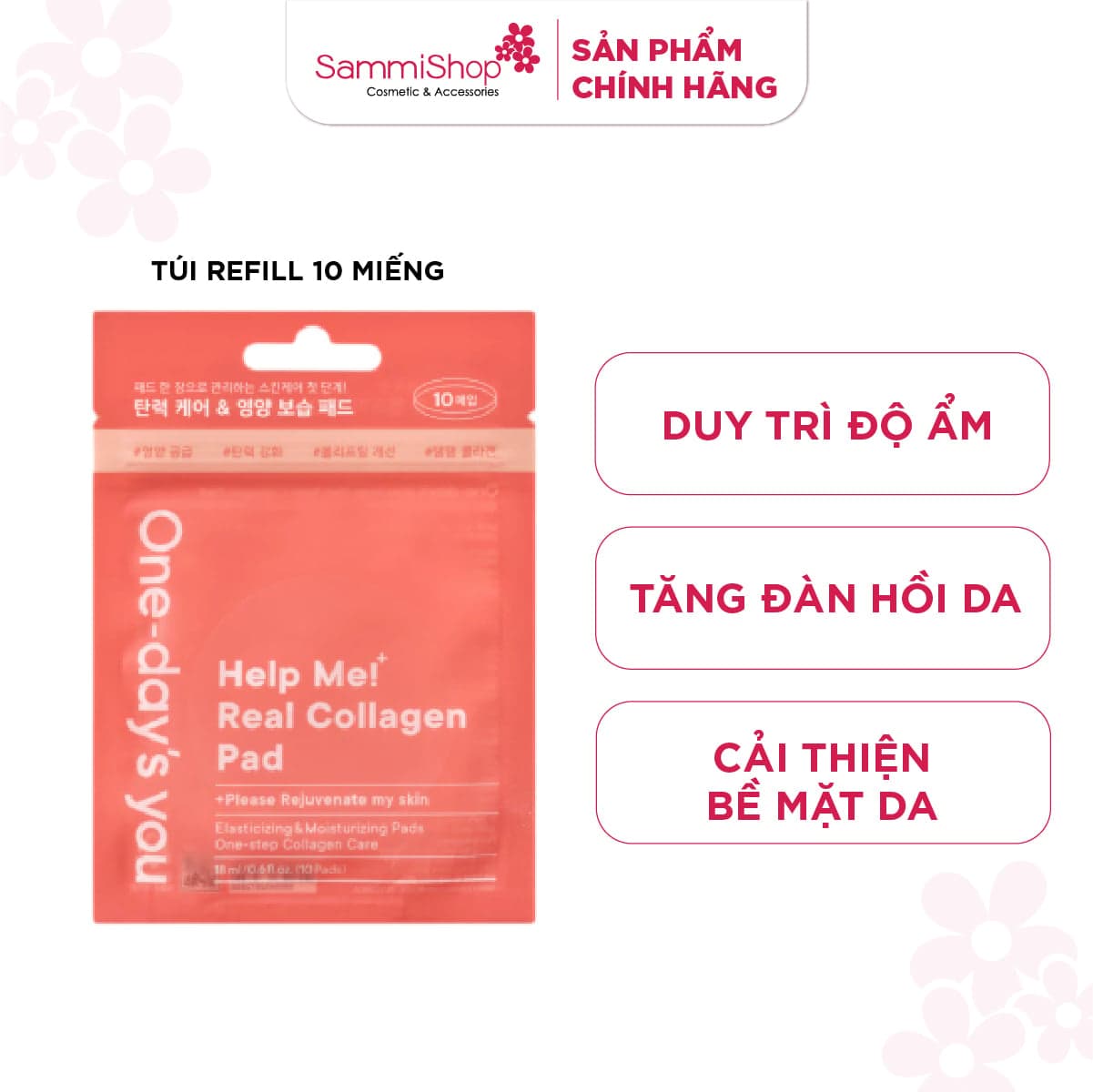 One-Day'syou Nước hoa hồng Help Me Real Collagen Pad thumb 2