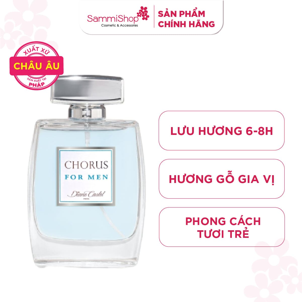 Diane Castel Paris Nước hoa Chorus For Men Paris Eau De Parfum 100ml thumb 1