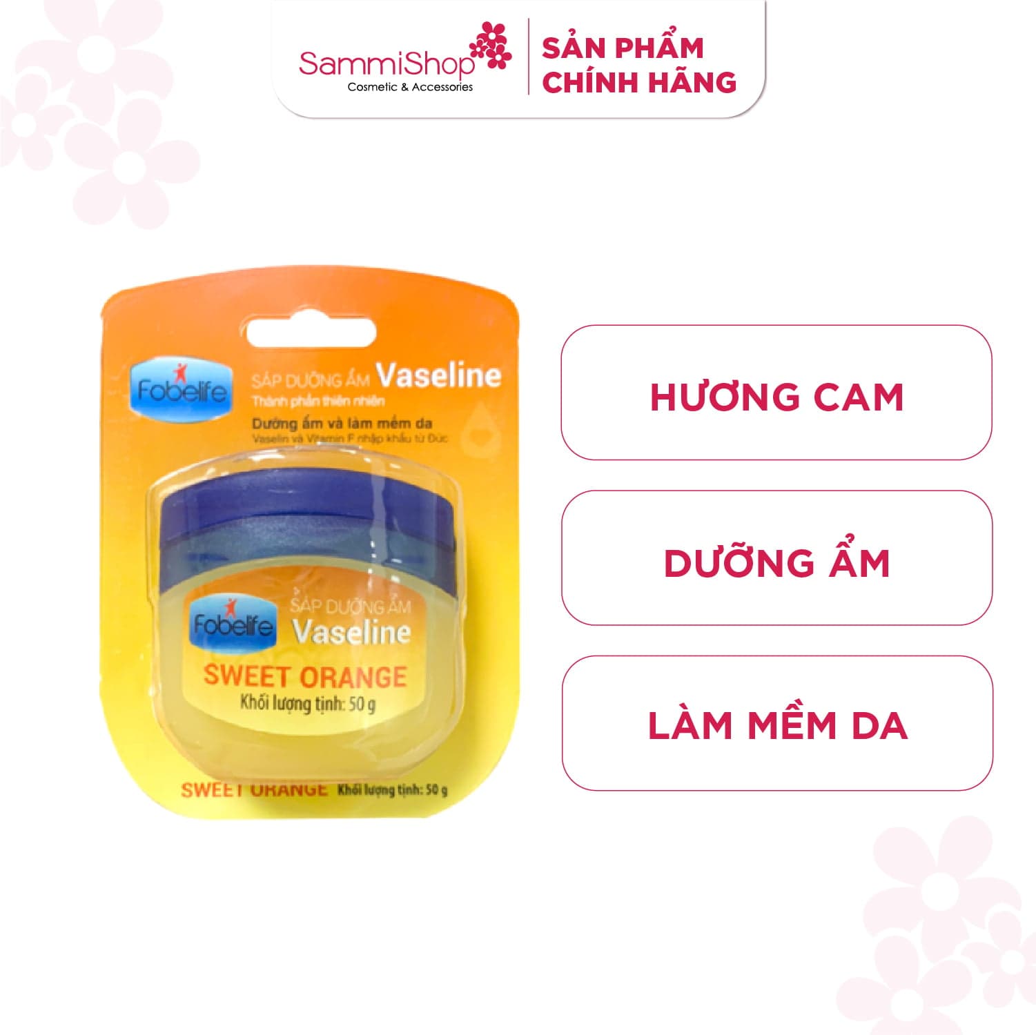 Fobelife Sáp dưỡng ẩm Vaseline Sweet Orange thumb 1