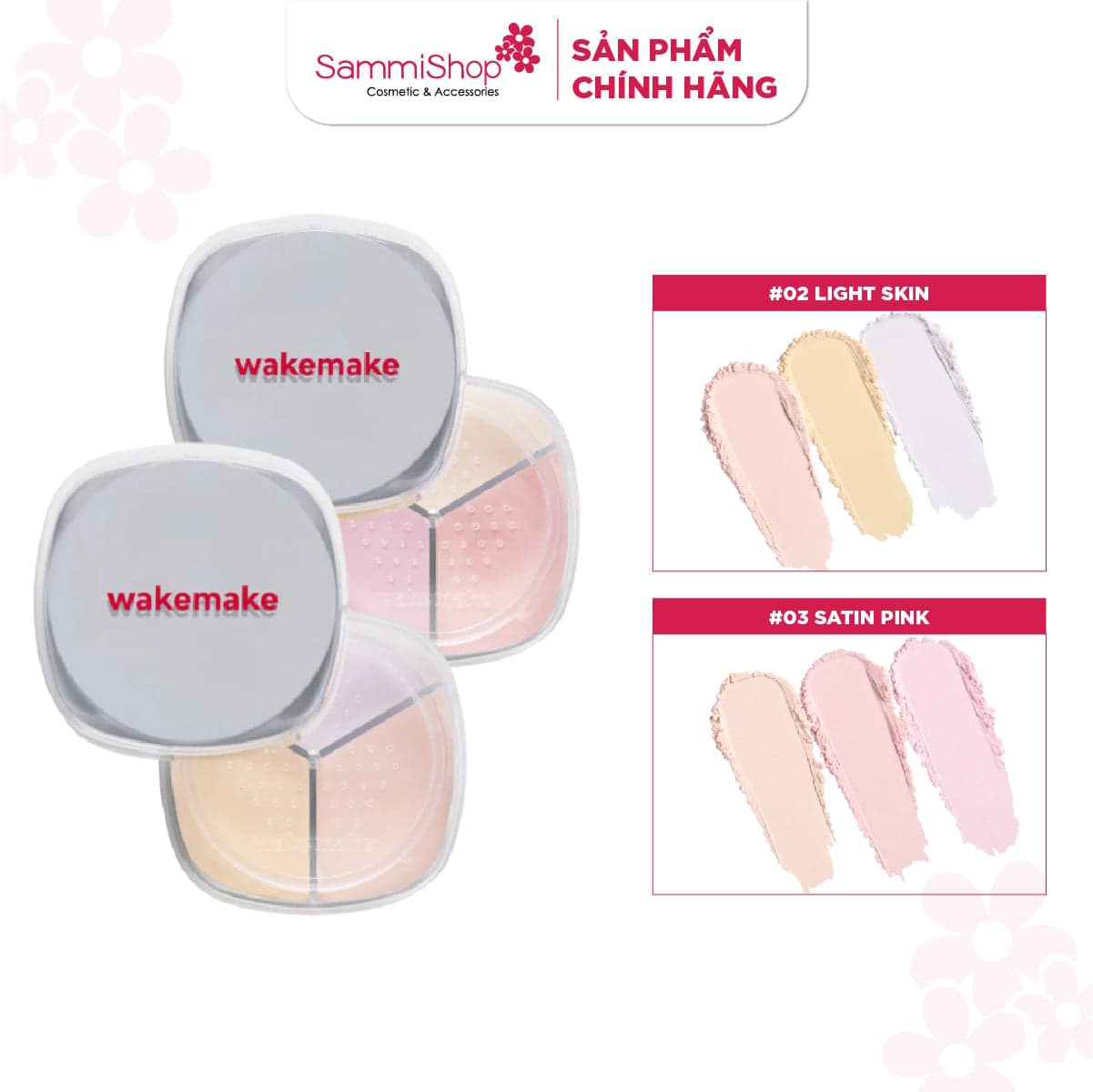 Wakemake Phấn phủ Stay Fixer Multi Color Powder 4g thumb 2