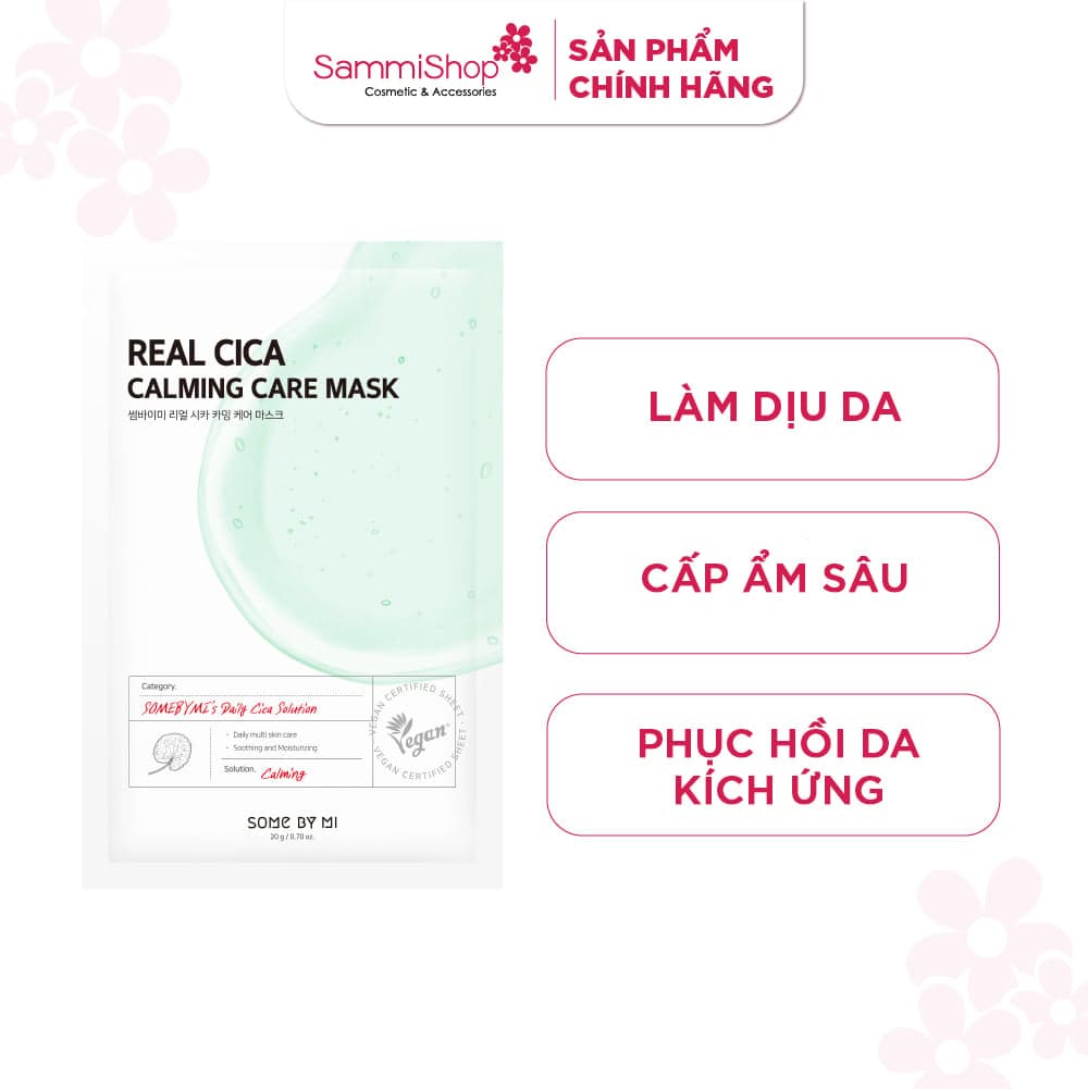 Some By Mi Mặt nạ giấy Real Cica Calming Care Mask 20g thumb 3