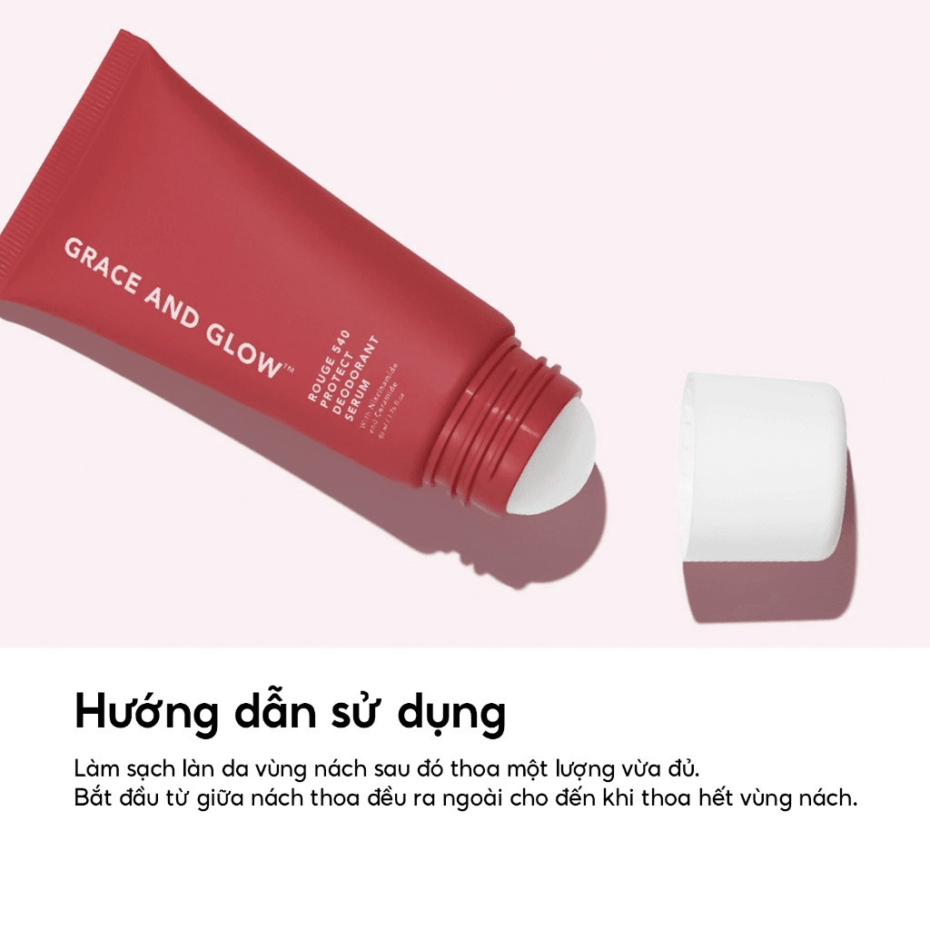 Grace And Glow Lăn khử mùi Rouge 540 Protect Deodorant Serum With Niacinamide And Ceramide 50ml thumb 3