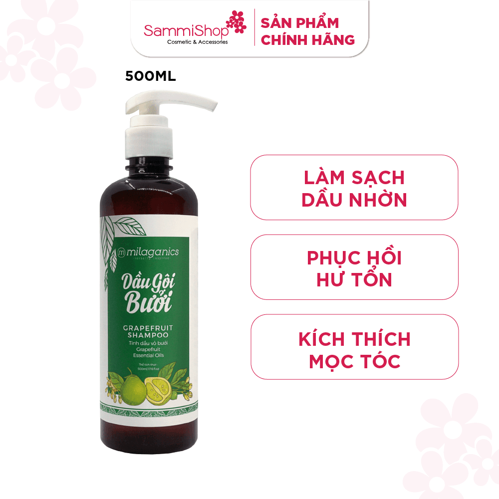 Dầu gội bưởi Milaganics thumb 1