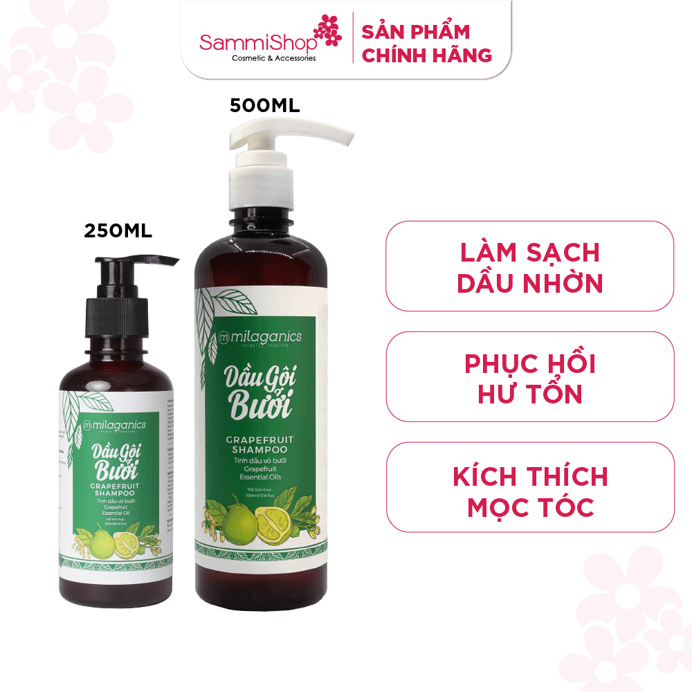 Dầu gội bưởi Milaganics thumb 2