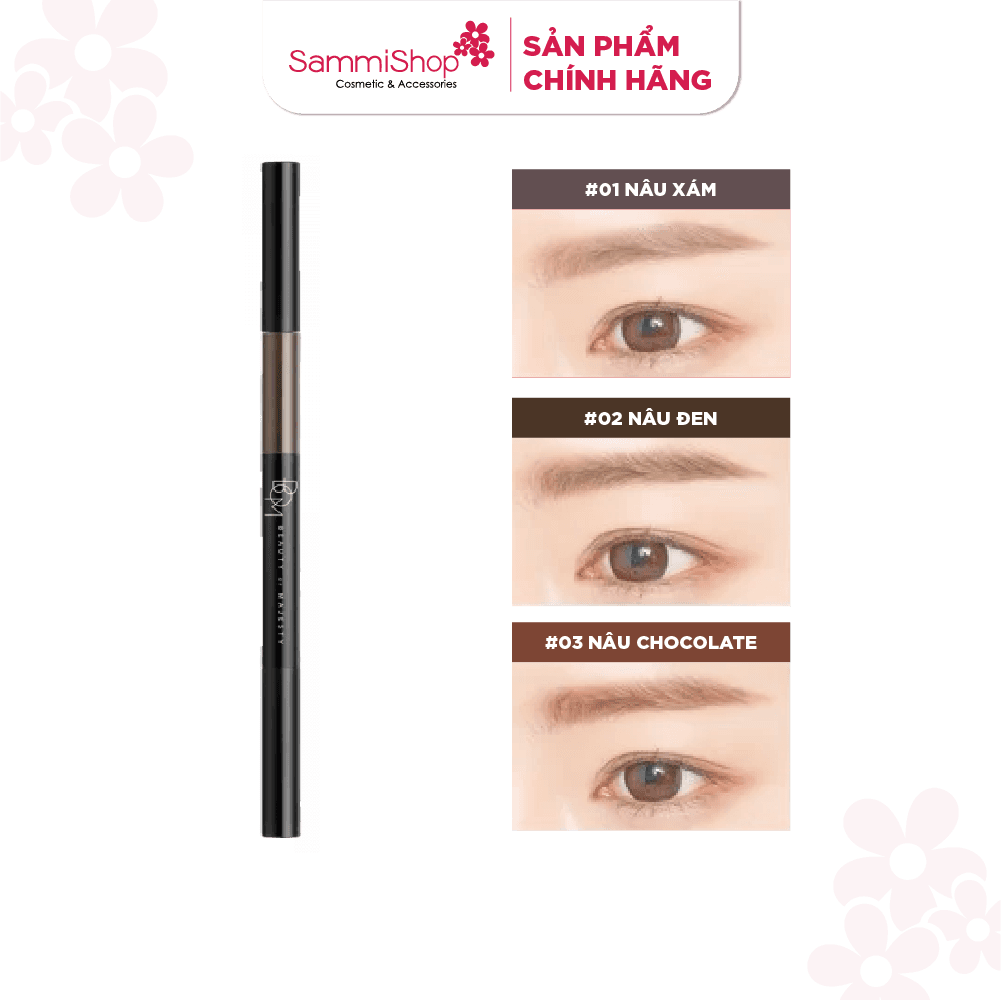 Chì Mày BOM 3 trong 1 Triple Edge Eyebrow thumb 1