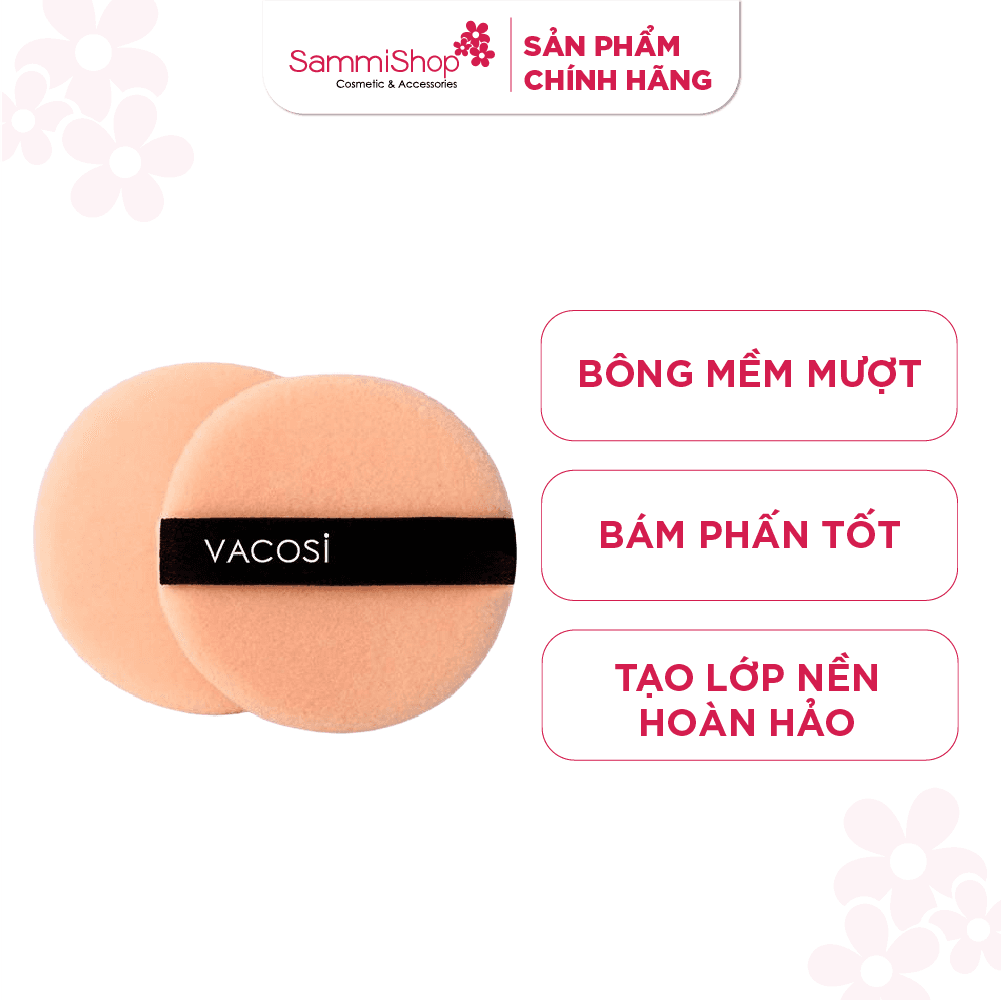 Vacosi Bông phấn khô tròn nhỏ thumb 2
