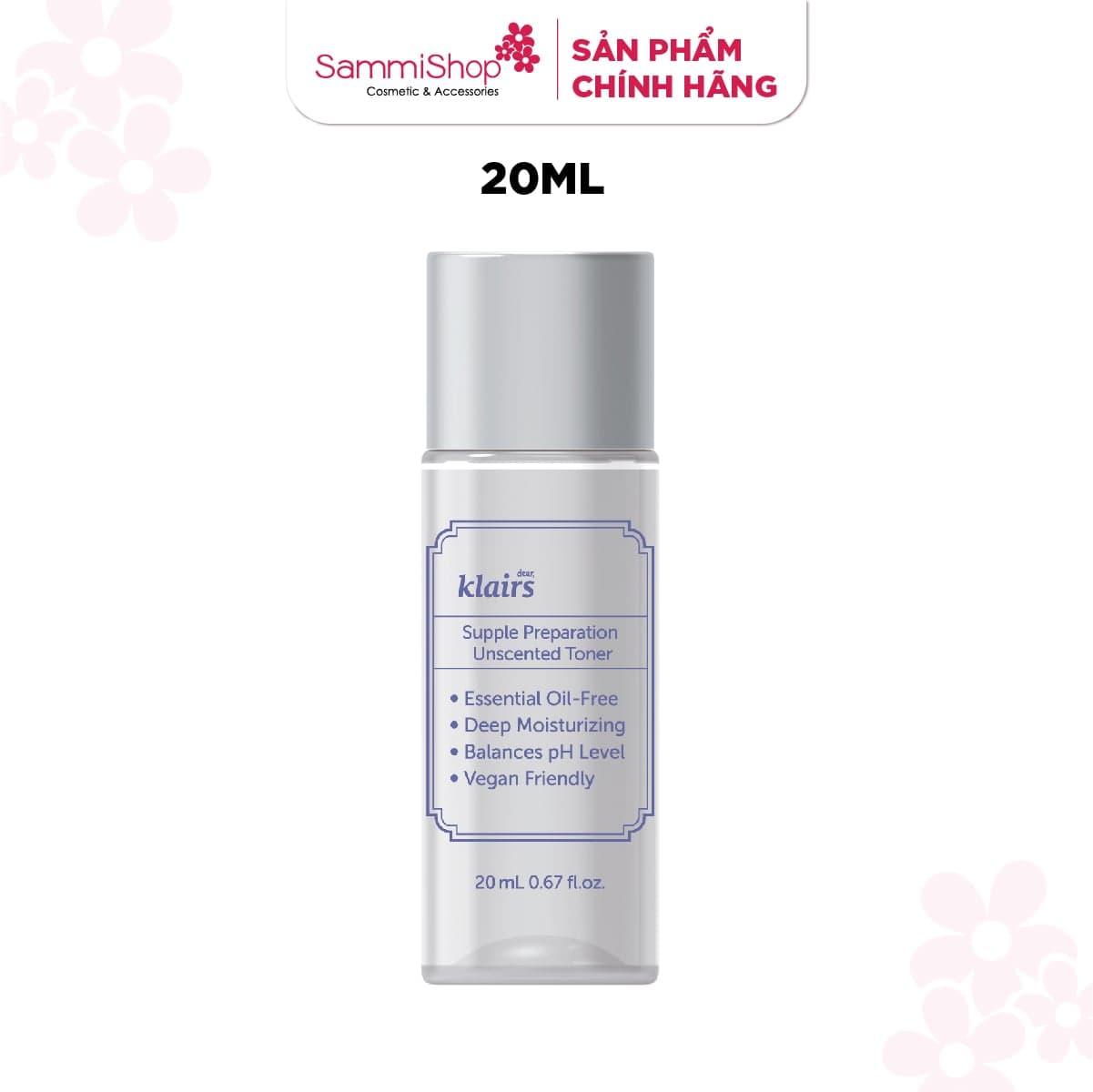 [HÀNG TẶNG KHÔNG BÁN] 1 QT Dear, Klairs Nước hoa hồng 20ml