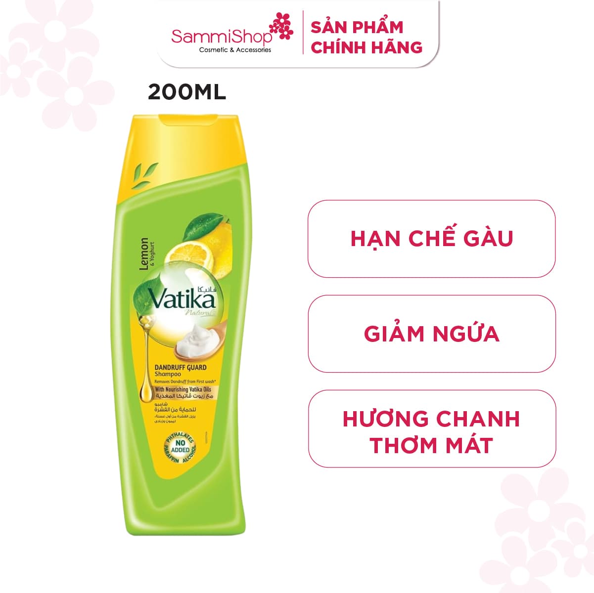 Vatika Naturals Dandruff Guard Shampoo Lemon & Yoghurt thumb 1