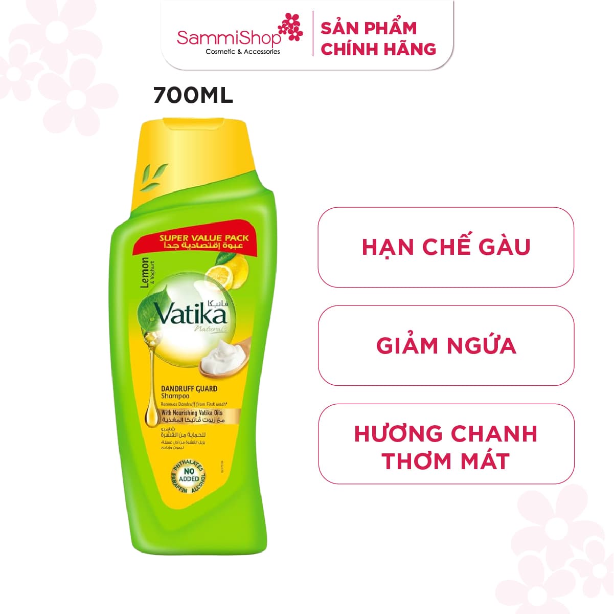 Vatika Naturals Dandruff Guard Shampoo Lemon & Yoghurt thumb 2