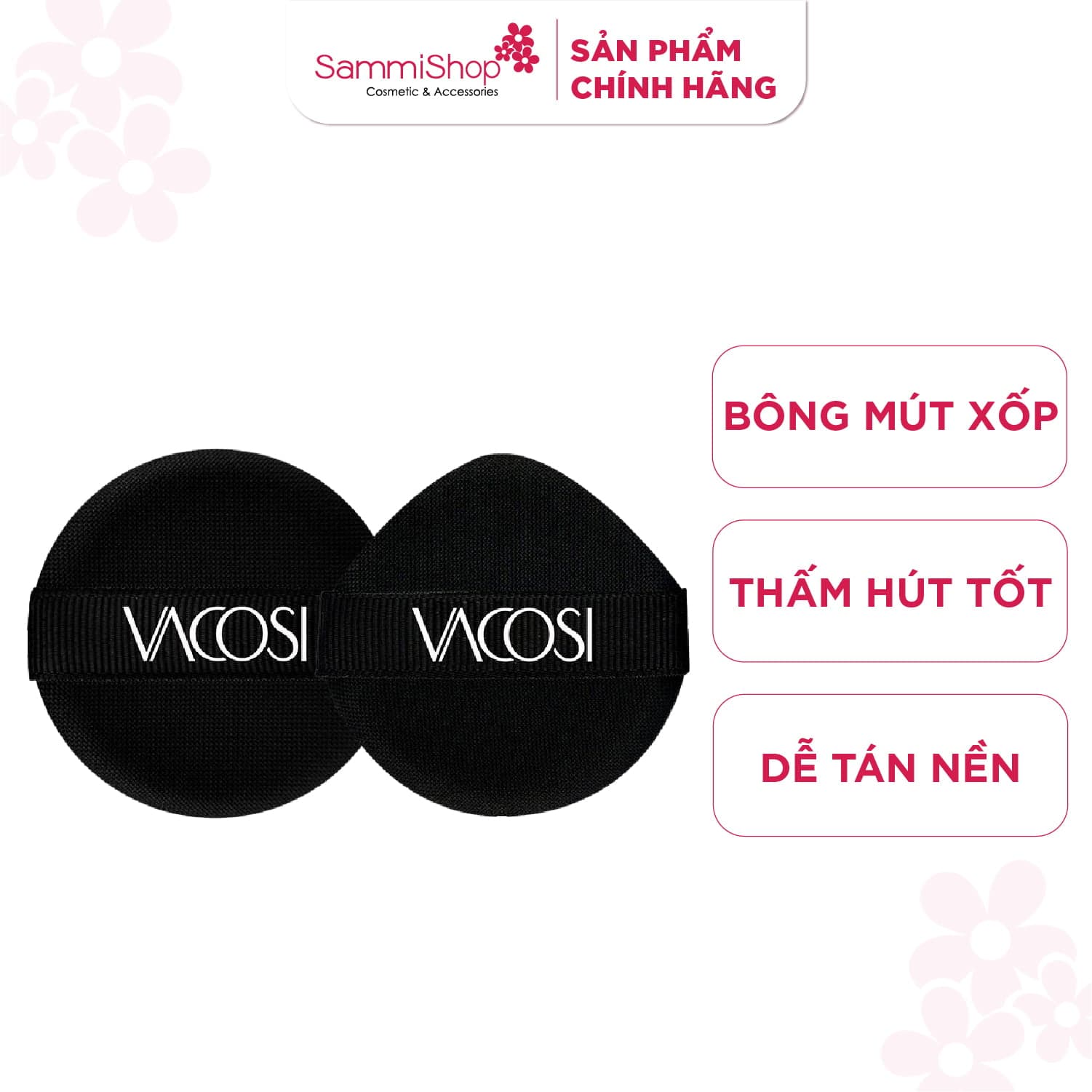 Vacosi Bông Cushion đen thumb 1