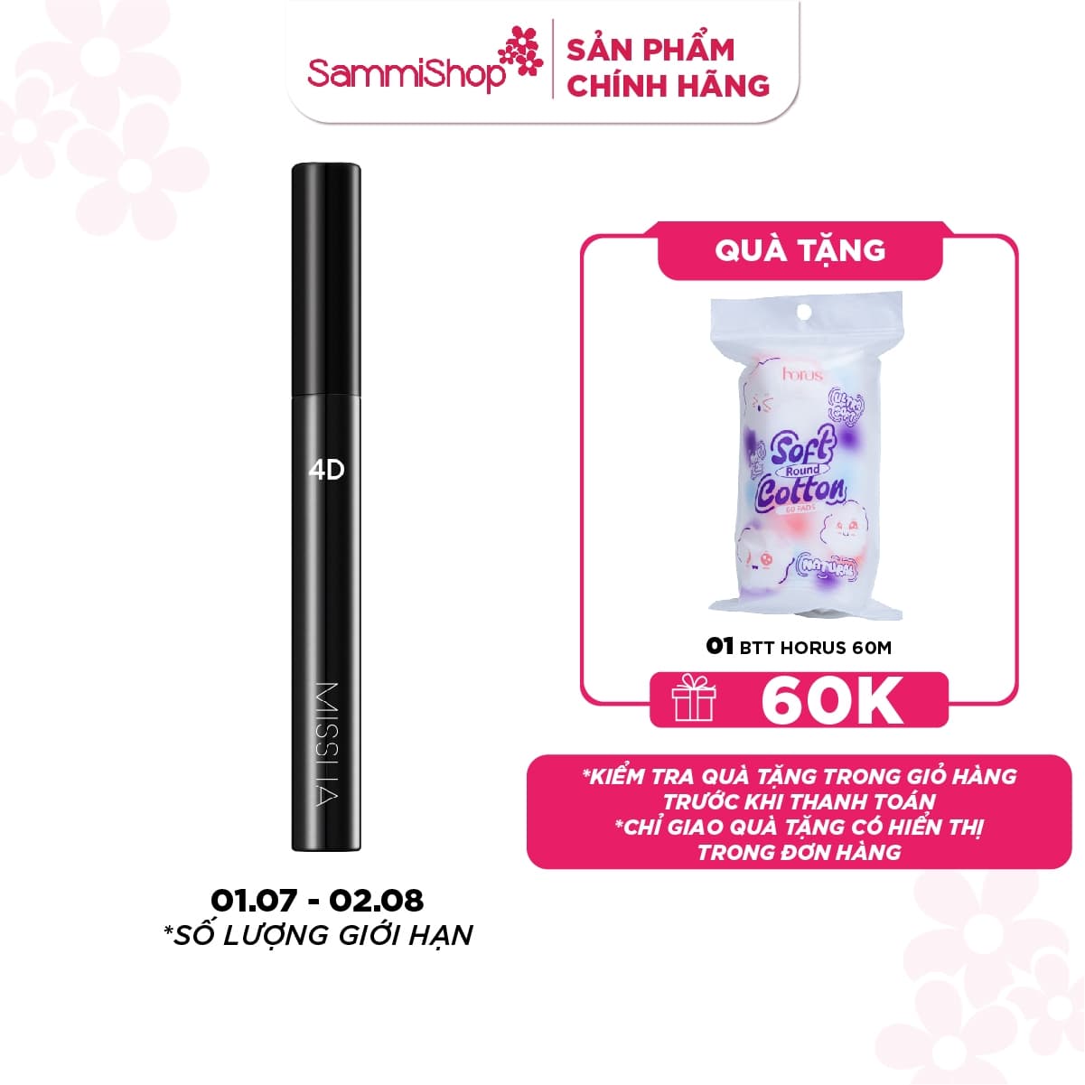 Missha Chuốt mi 4D Mascara 7g thumb 1