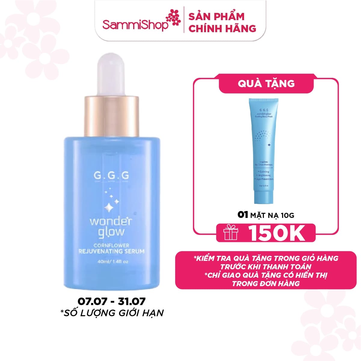 G.G.G Tinh chất Wonder Glow Rejuvenating Serum 40ml thumb 1