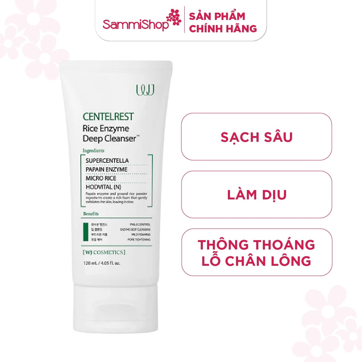 WJ Sữa rửa mặt Centelrest Rice Enzyme Deep Cleanser 120ml thumb 1