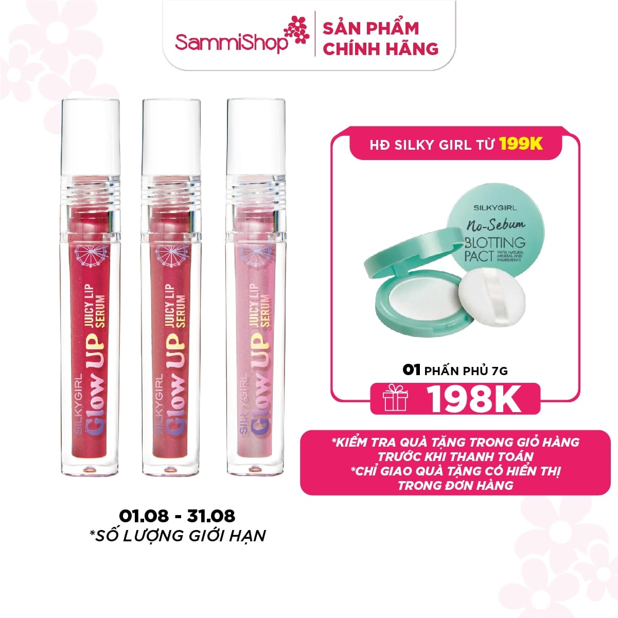 Silkygirl Son bóng Glow Up Juicy Lip Serum 2g thumb 1