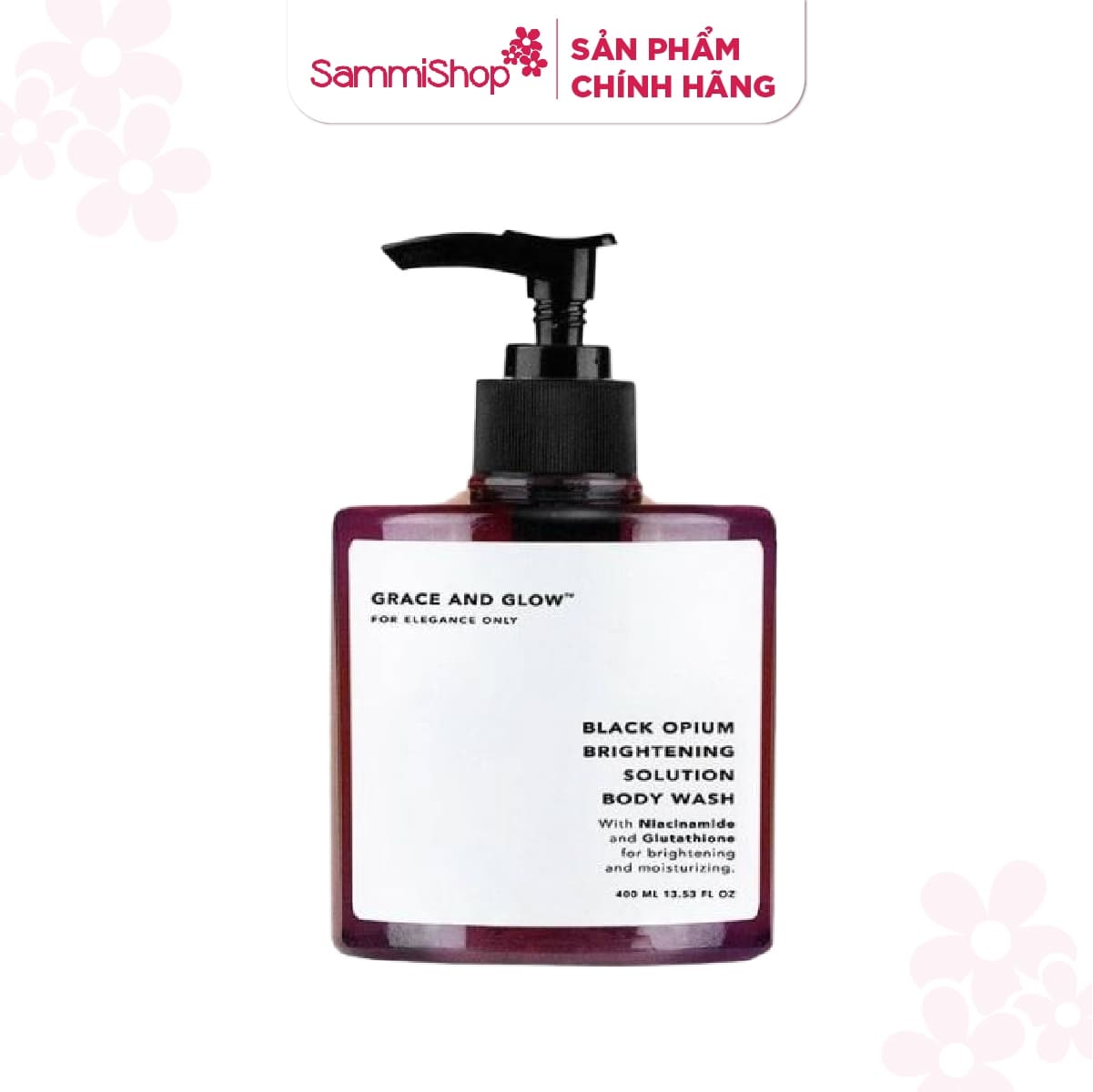 [HÀNG TẶNG KHÔNG BÁN] QT Grace and Glow Sữa tắm sáng da Black Opium Brightening Body Wash 400ml (IP02)