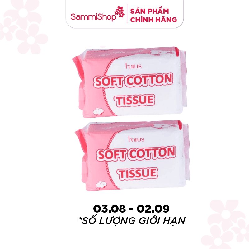 CB8 Combo 2 Horus Khăn khô đa năng Soft Cotton Tissue 80pcs (IP02) thumb 1