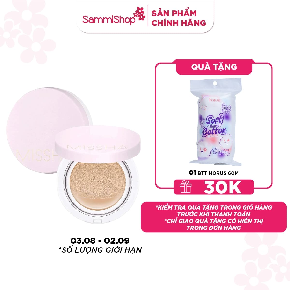 Missha Phấn nước Magic Cushion Cover Lasting 15g thumb 1