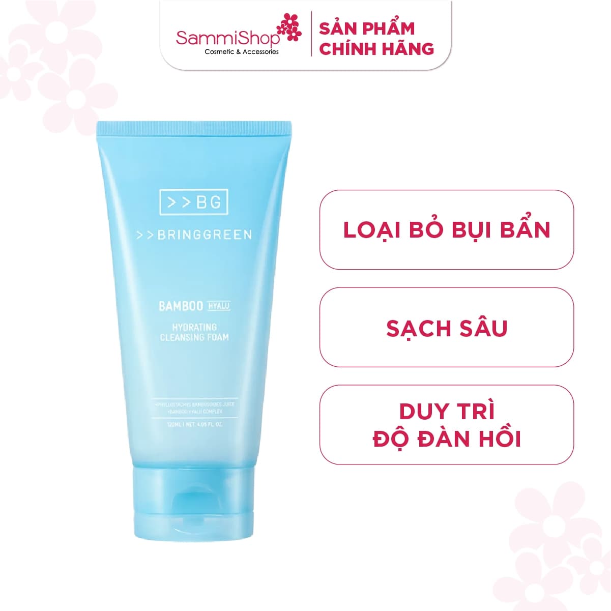 Bring Green Sữa rửa mặt Bamboo Hyalu Hydrating Cleansing Foam 120ml thumb 2