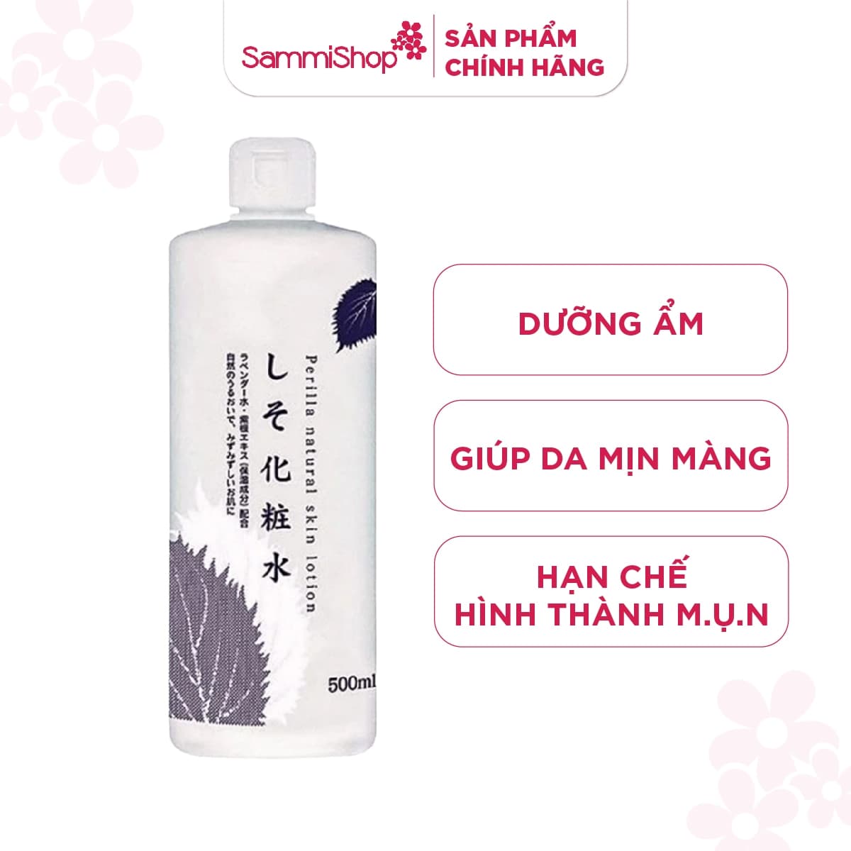 Chinoshio Nước hoa hồng chiết xuất tía tô 500ml thumb 1