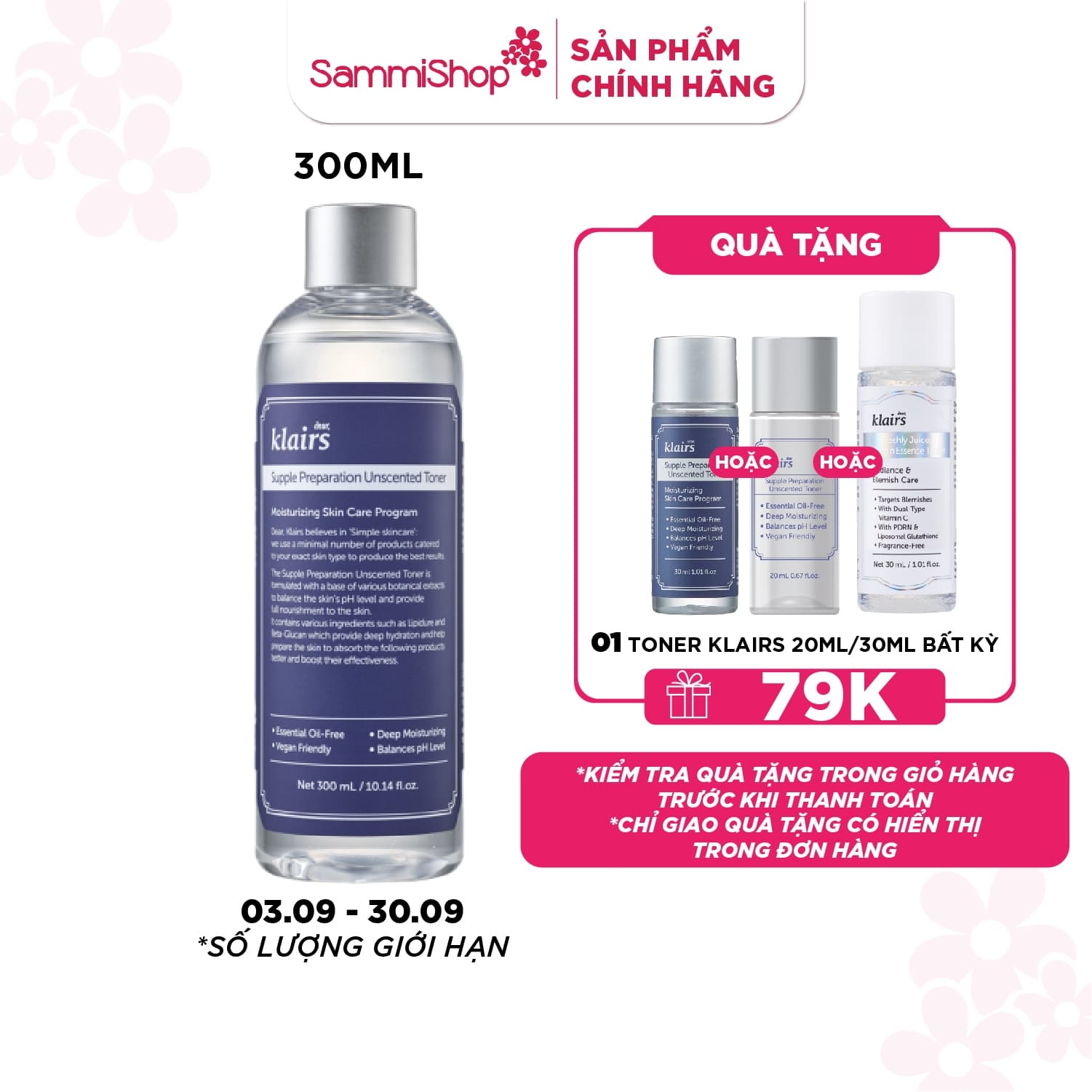 Dear, Klairs nước hoa hồng Supple Preparation Unscented Toner thumb 2
