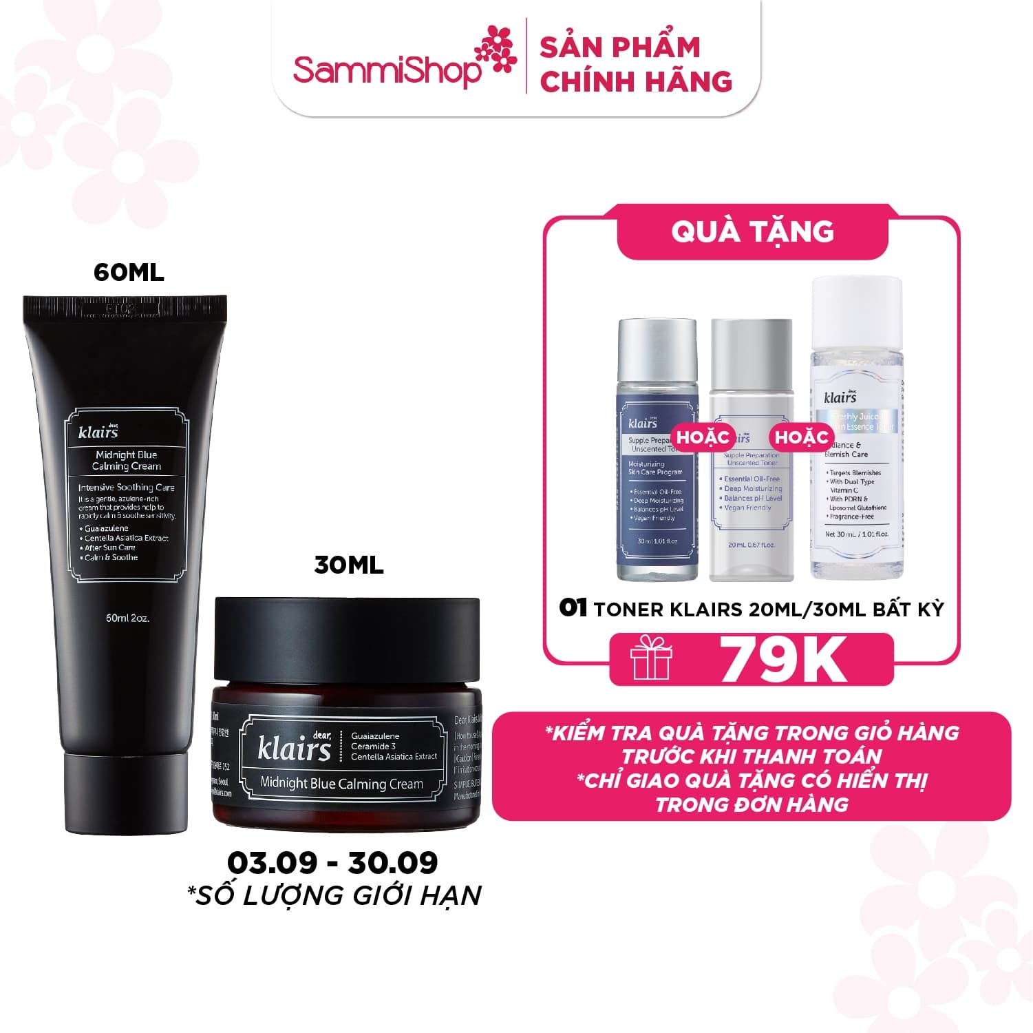 Dear, Klairs Kem dưỡng Midnight Blue Calming Cream thumb 1
