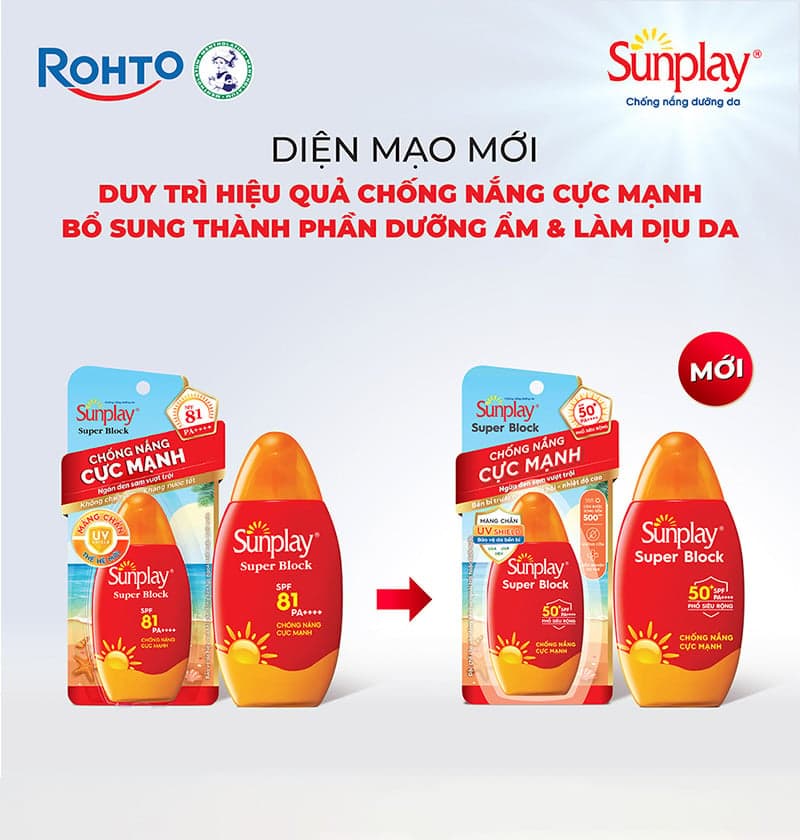 Sunplay Sữa chống nắng Super Block SPF50+ PA++++ 70g thumb 7